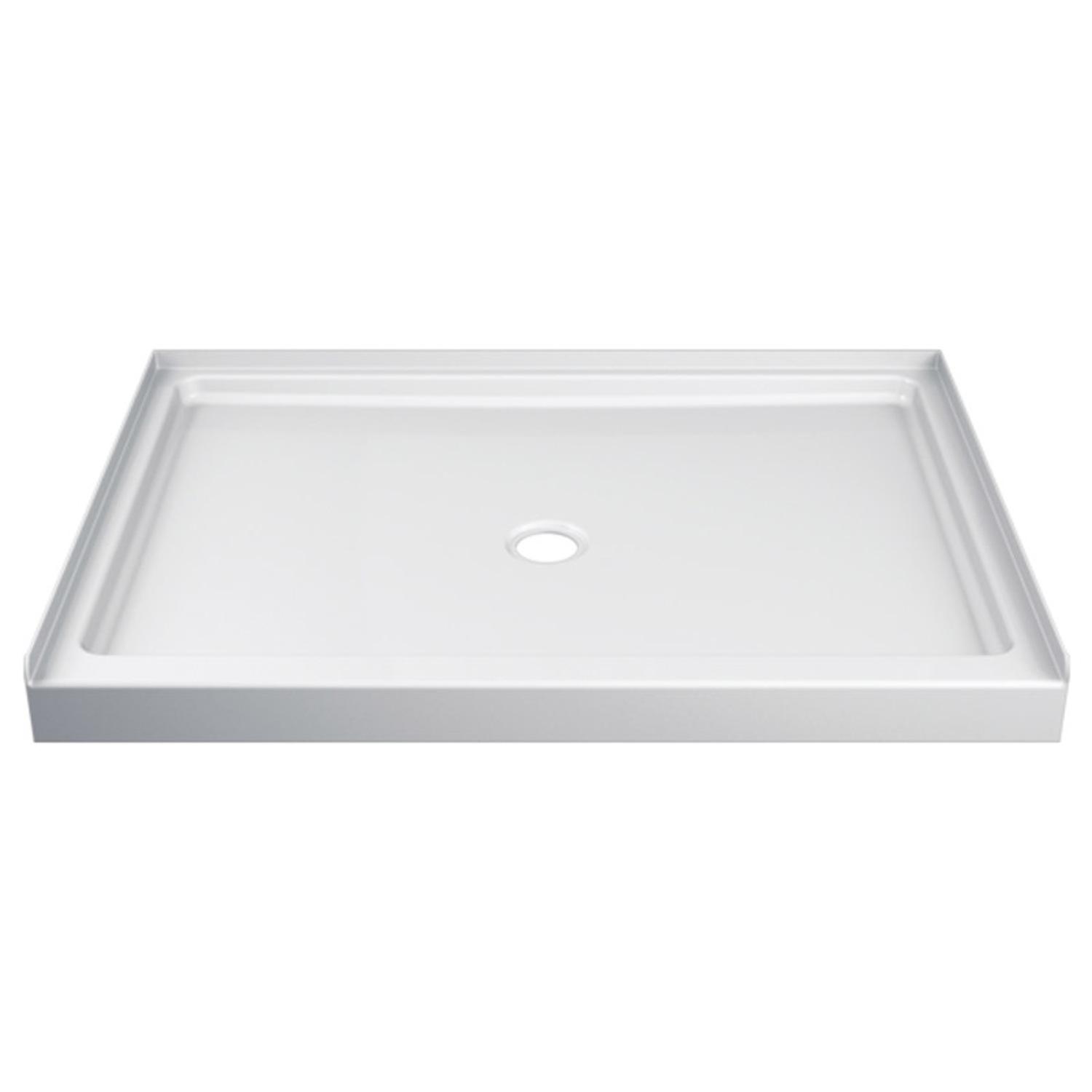 Delta Hycroft 4.5 in. H X 34 in. W X 48 in. L White Shower Base
