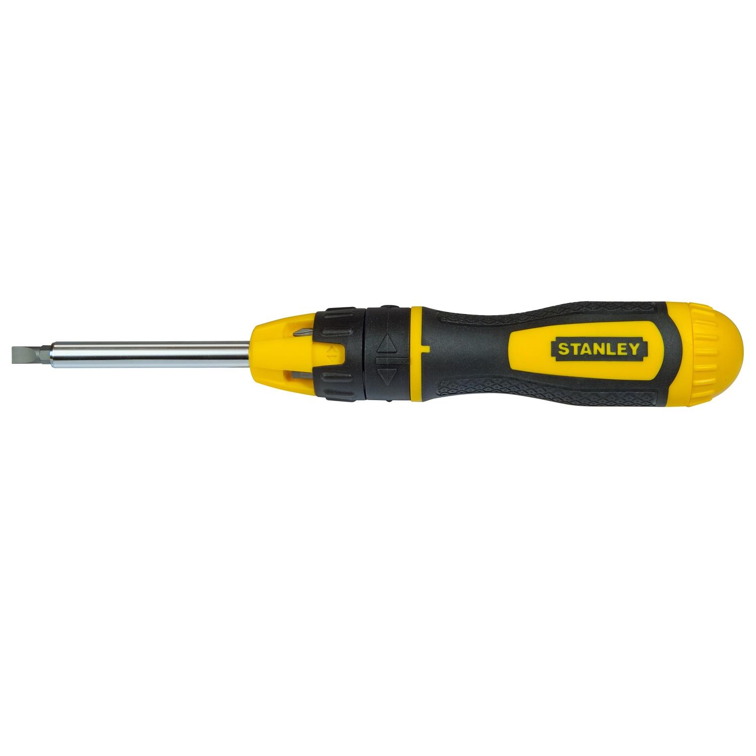 Stanley Multi-Bit Ratchet Screwdriver 7 in. 10 pc