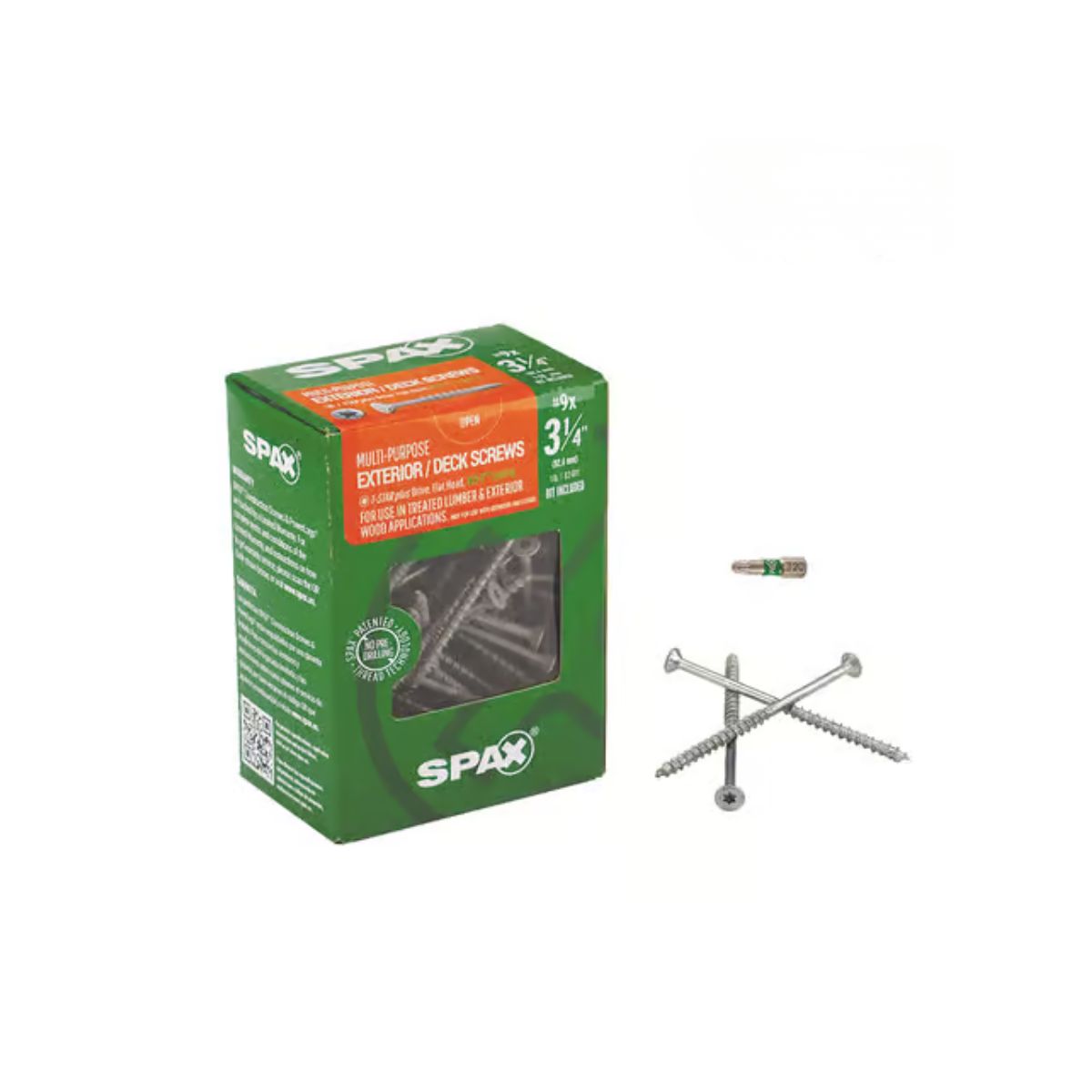 SPAX Multi-Material No. 9 Label X 3 1/4 in. L T-20+ Flat Head Serrated Construction Screws