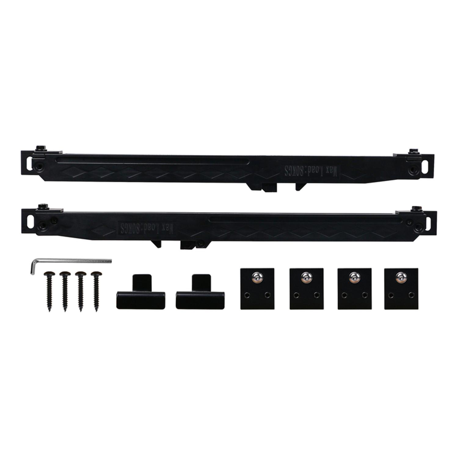 National Hardware Matte Black Metal Soft Close Kit 1 pc