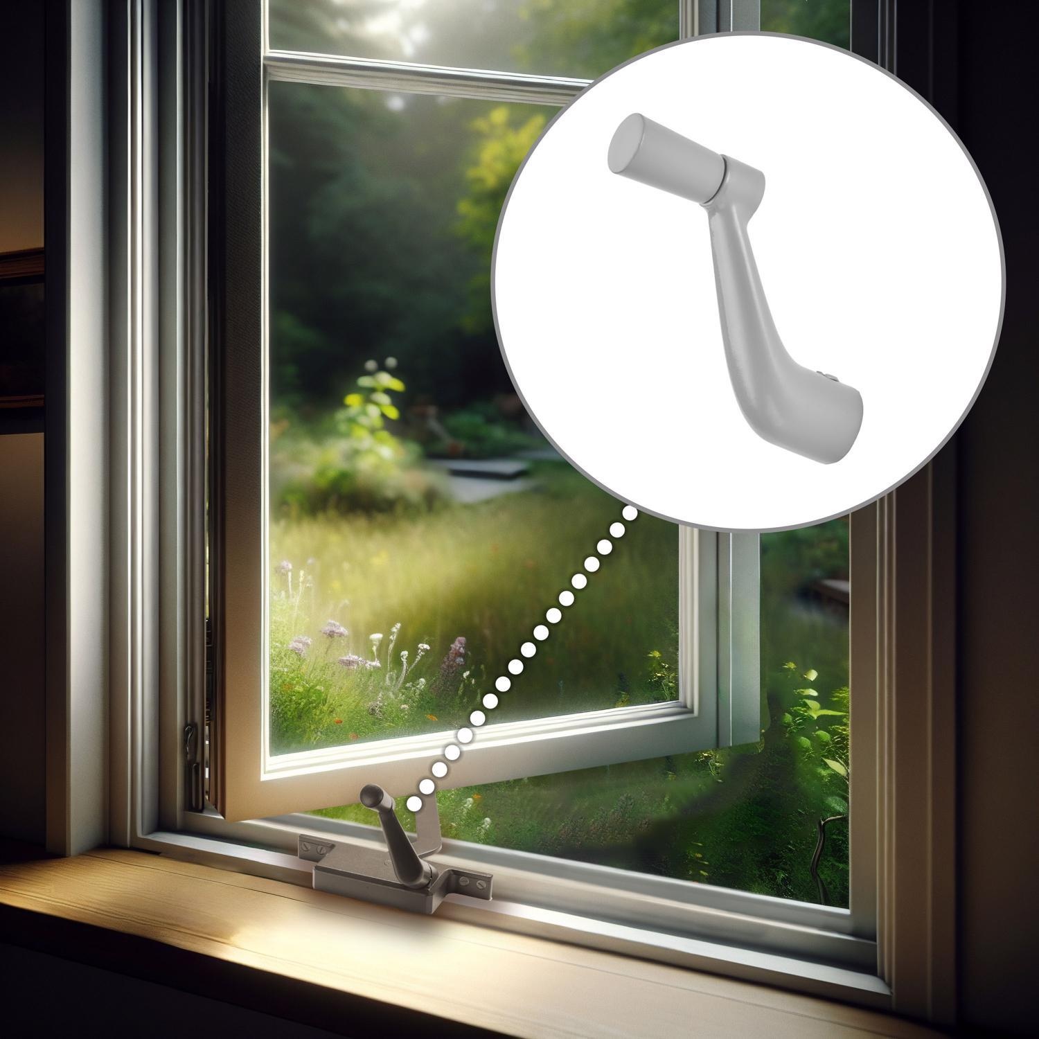 Ace Gray Zinc Single-Arm Casement Crank Handle For Universal