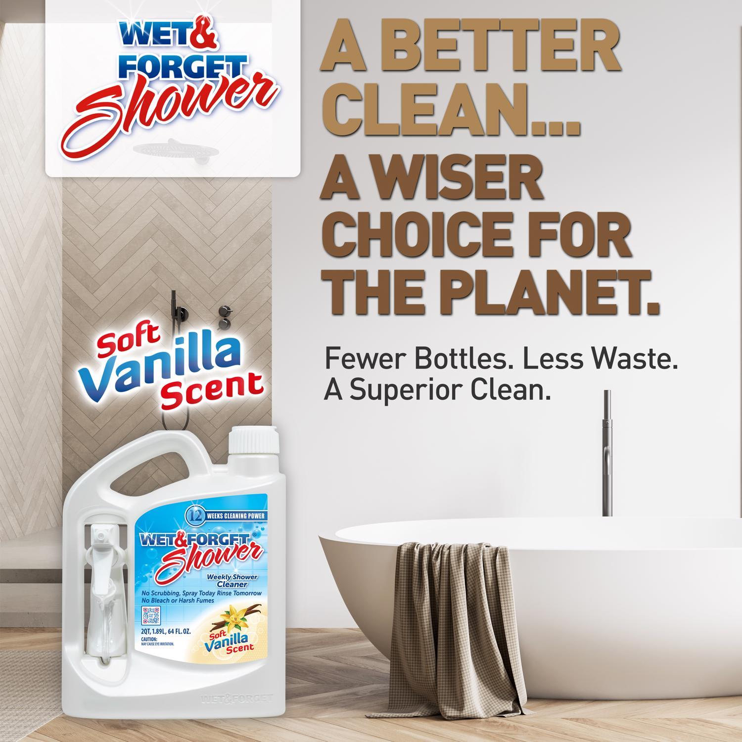 Wet & Forget Vanilla Scent Shower Cleaner 64 oz Spray