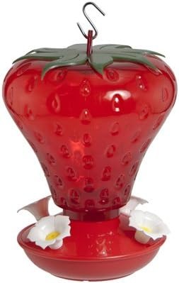Audubon Hummingbird Feeder, Strawberry Shape, 40 oz.