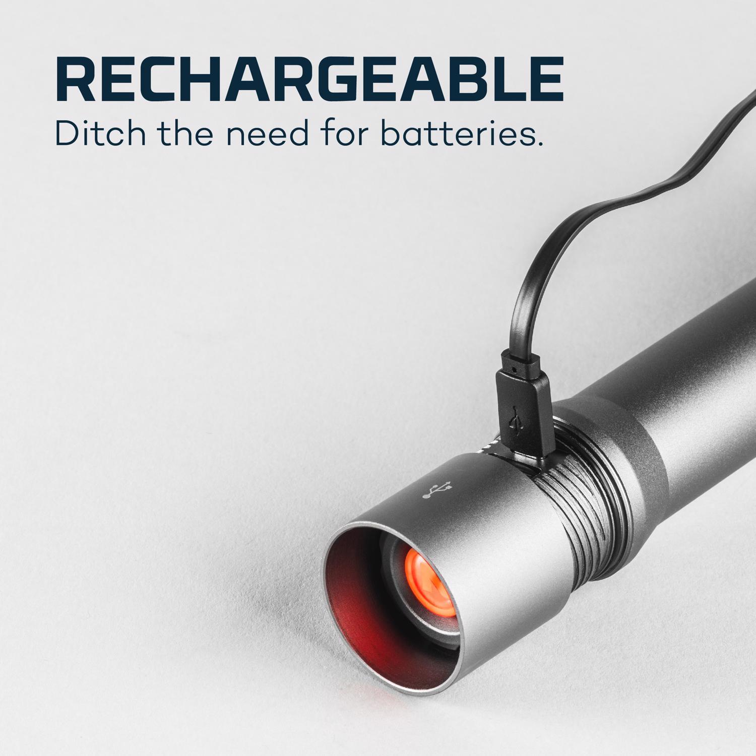 NEBO Davinci 3500 lm Black LED Rechargeable Flashlight 21700 Battery