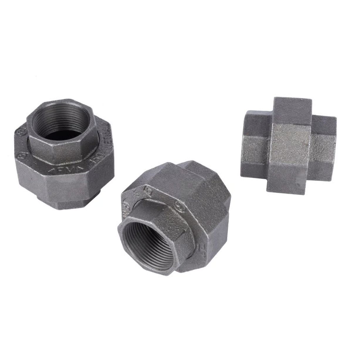 STZ Industries 1-1/4 in. FIP each x 1-1/4 in. D FIP Black Malleable Iron Union