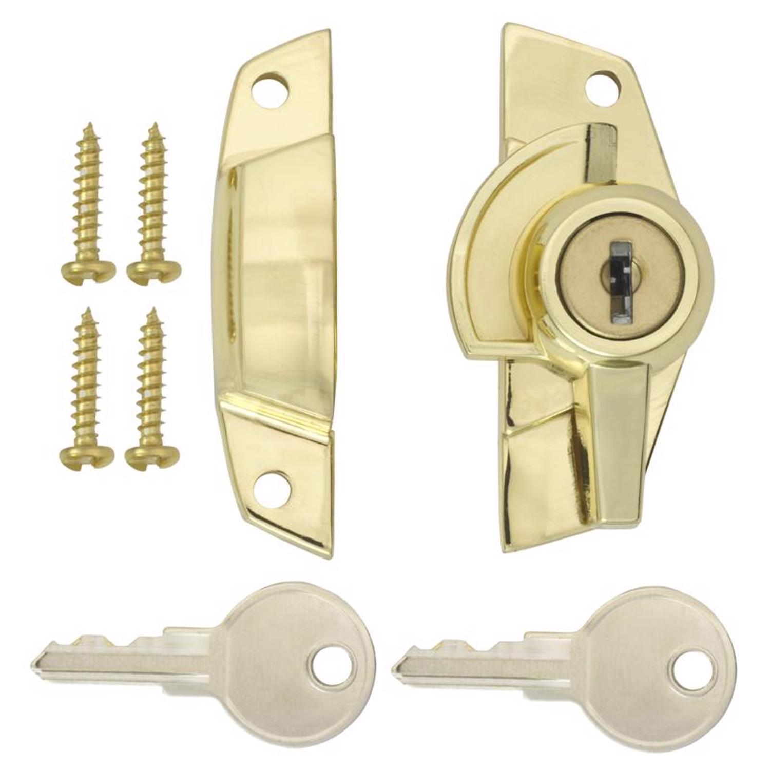 Ace Brass Keyed Sash Lock 1 pk