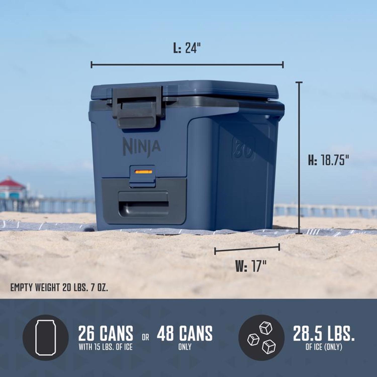 Ninja FrostVault Blue 30 qt Hard Cooler