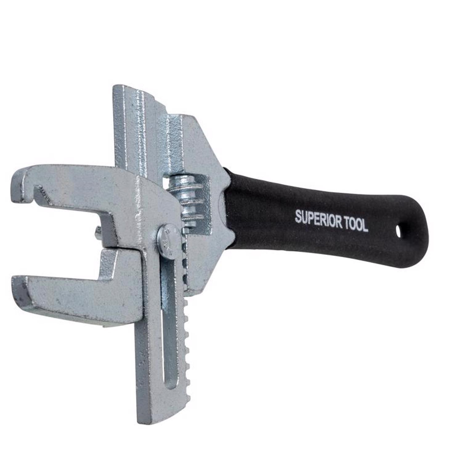 Superior Tool Adjustable Locknut Wrench Black 1 pc