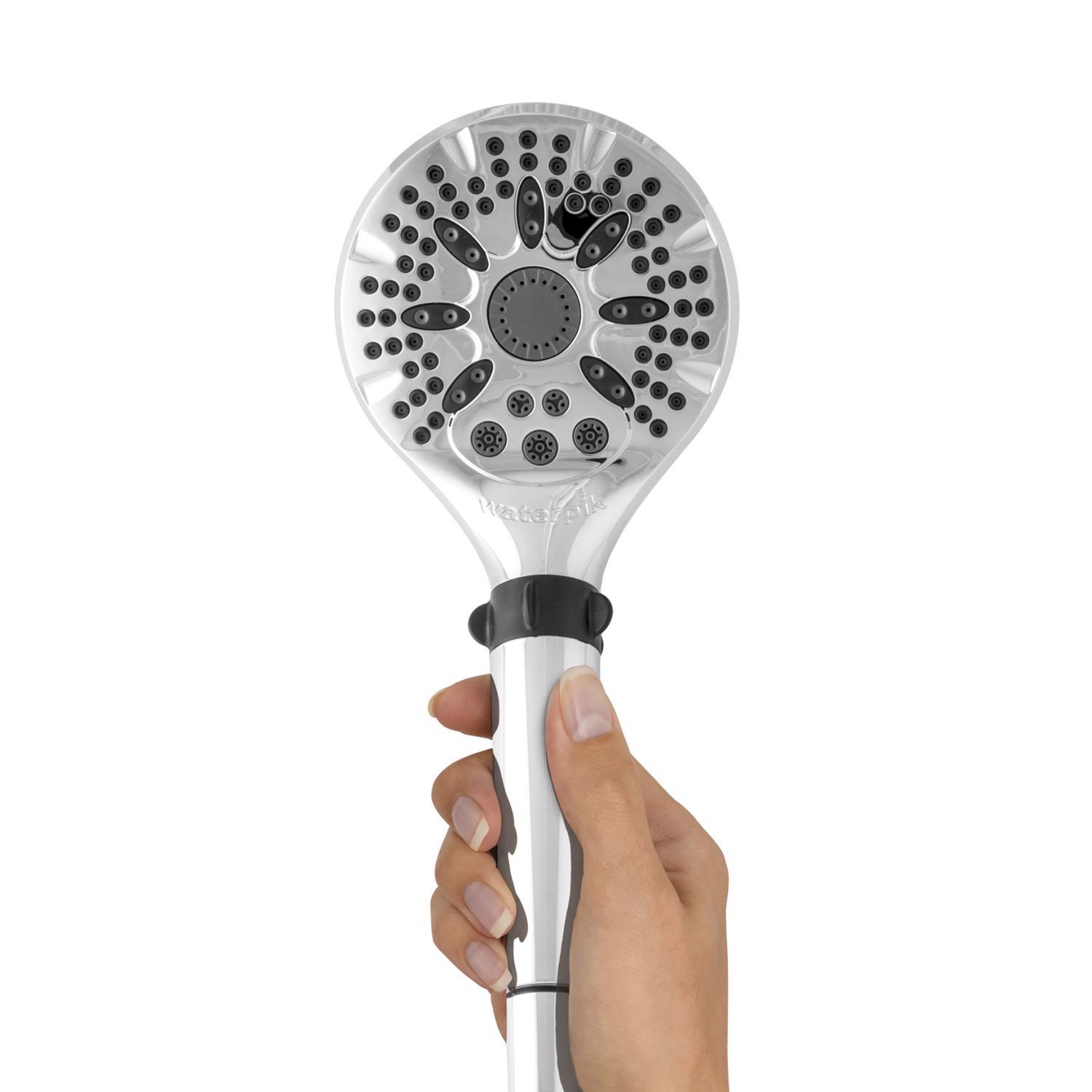 Waterpik PowerSpray Plus Chrome 5 settings Handheld Showerhead 1.8 gpm