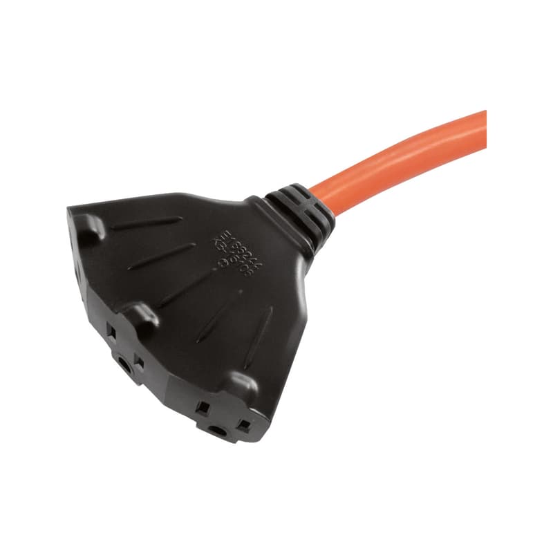 Ace Indoor or Outdoor 25 ft. L Orange Triple Outlet Cord 12/3 STW