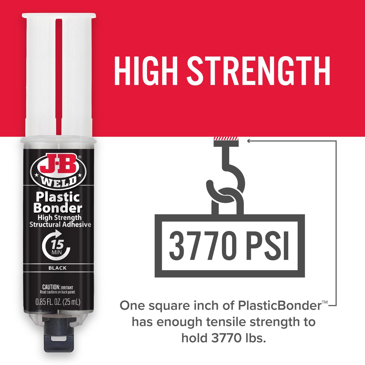 J-B Weld PlasticBonder High Strength Plastic Bonder Paste 0.85 oz