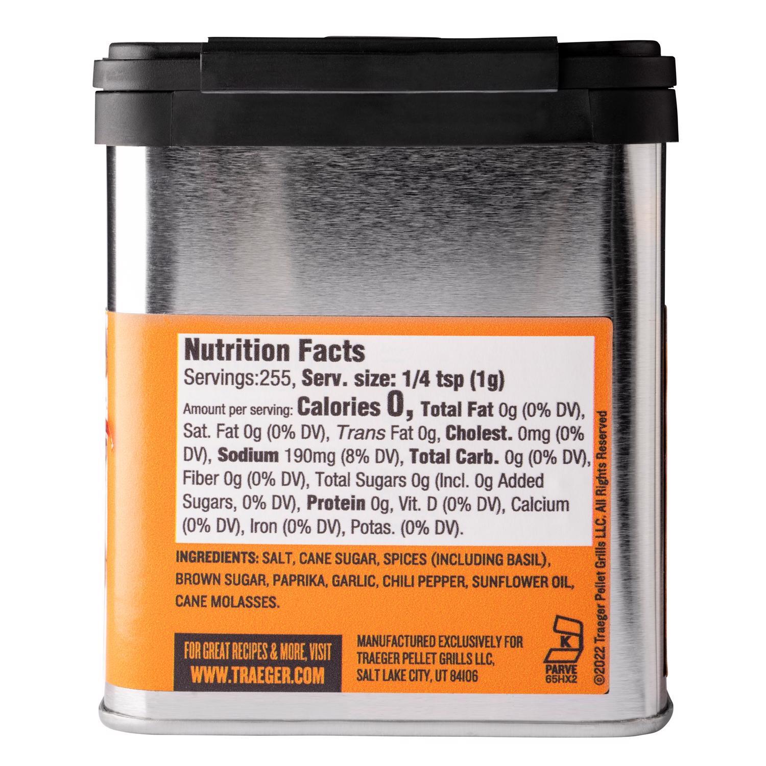 Traeger Garlic and Chili Pepper Seasoning Rub 9 oz