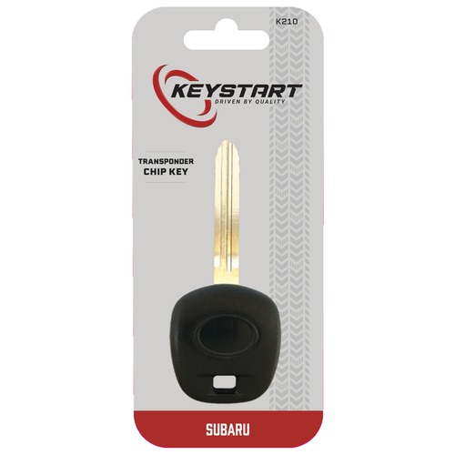 Hillman KeyStart 9977344 Replacement Key Transponder Key Automotive K210 Single For Subaru Black