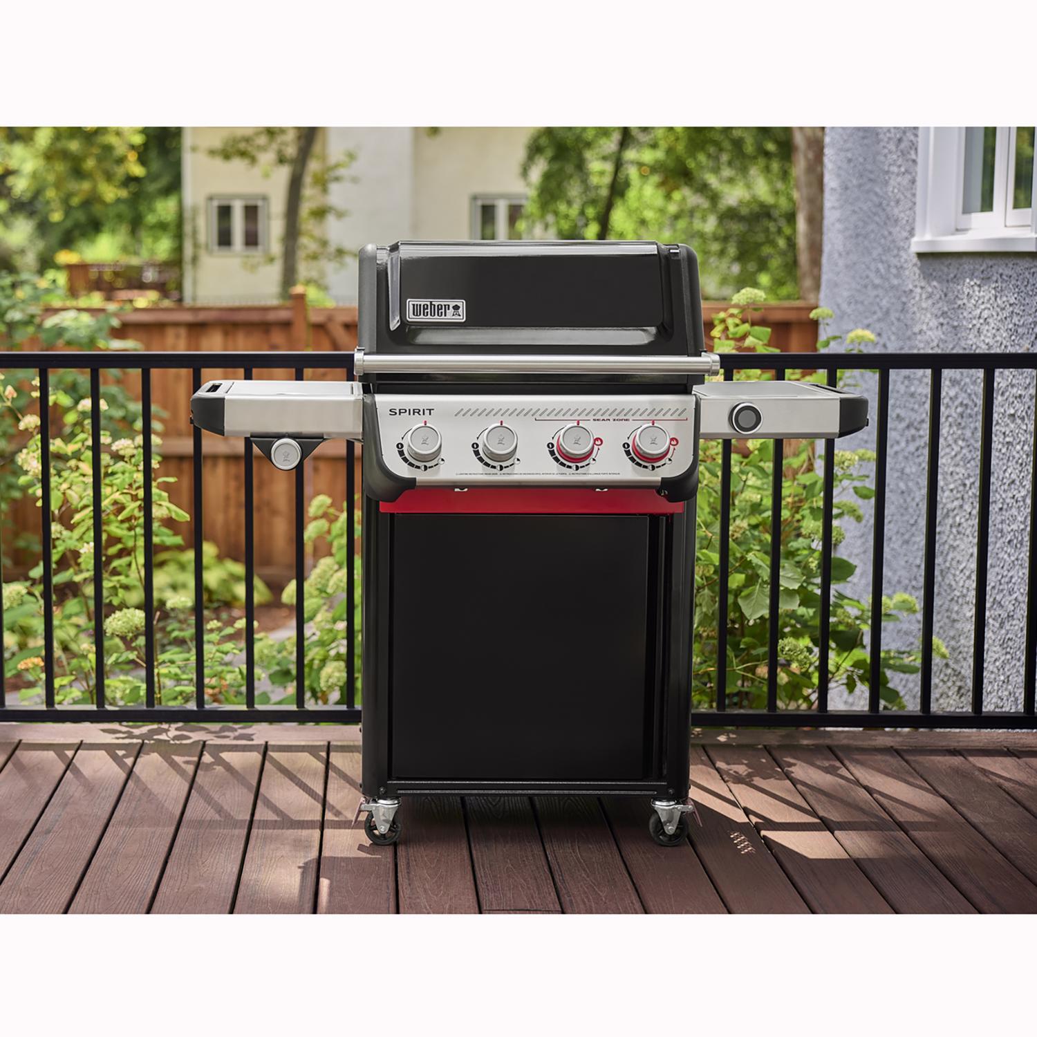 Weber Spirit EP-435 4 Burner Liquid Propane Digital Thermometer Grill Black