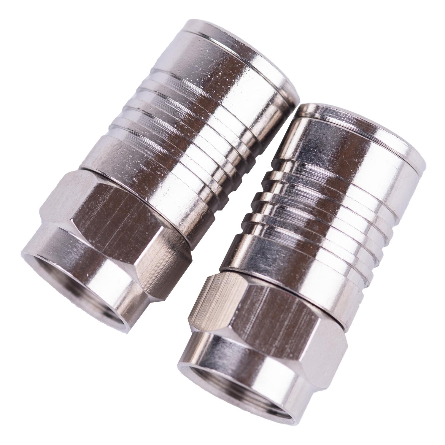 Monster Just Hook It Up Tool Less RG59 Coaxial Connector 2 pk