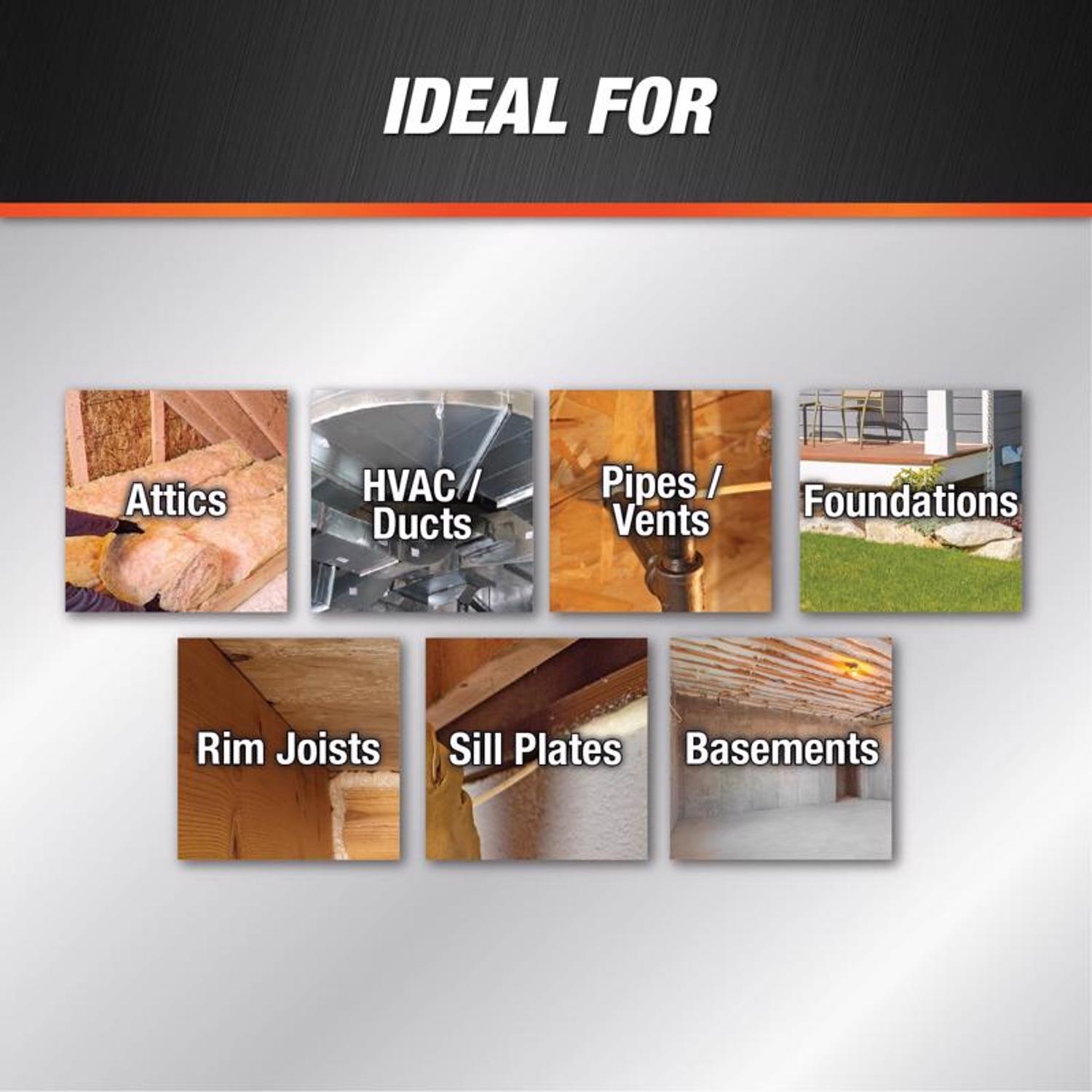 Touch 'n Foam Mouse Shield Off White Polyurethane Foam Foam Sealant 12 oz