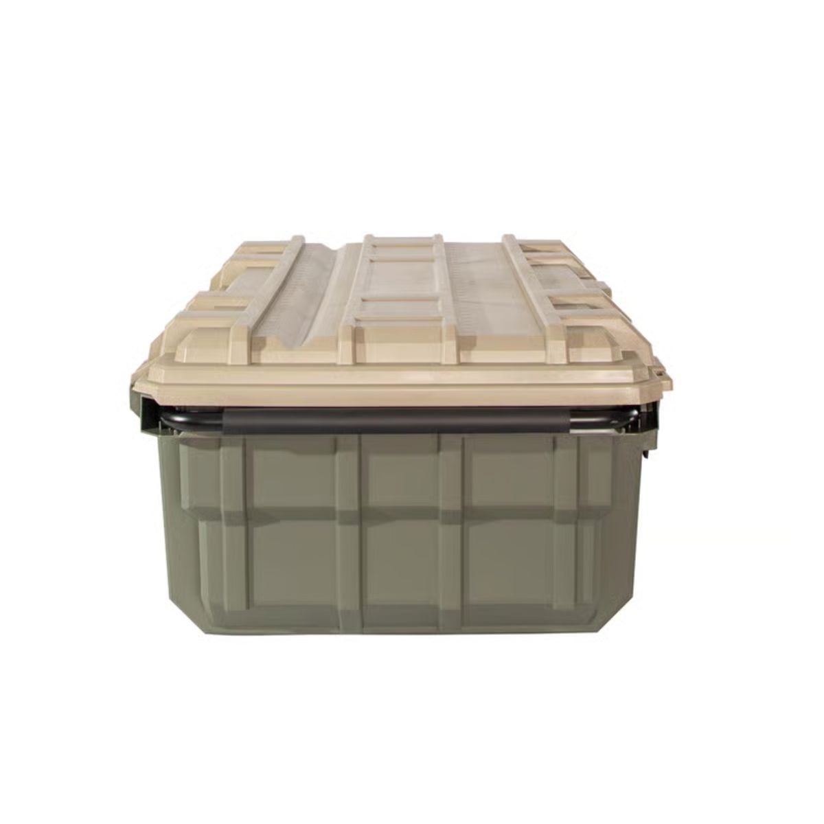 RealTree 25 gal Green Storage Tote w/Wheels 14.2 in. H X 37.5 in. W X 23.1 in. D Stackable