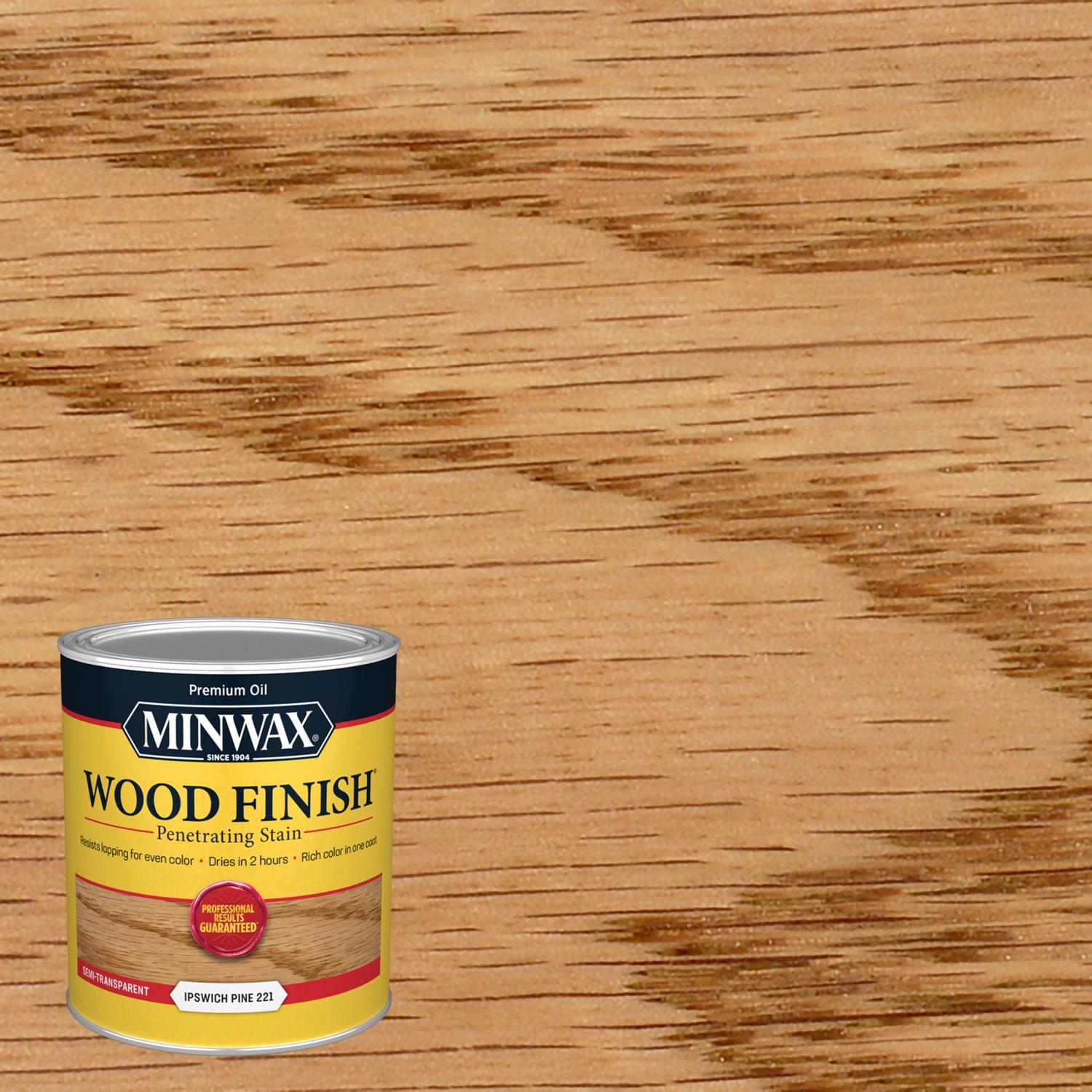 Minwax Wood Finish Semi-Transparent Ipswich Pine Oil-Based Penetrating Wood Stain 1 qt