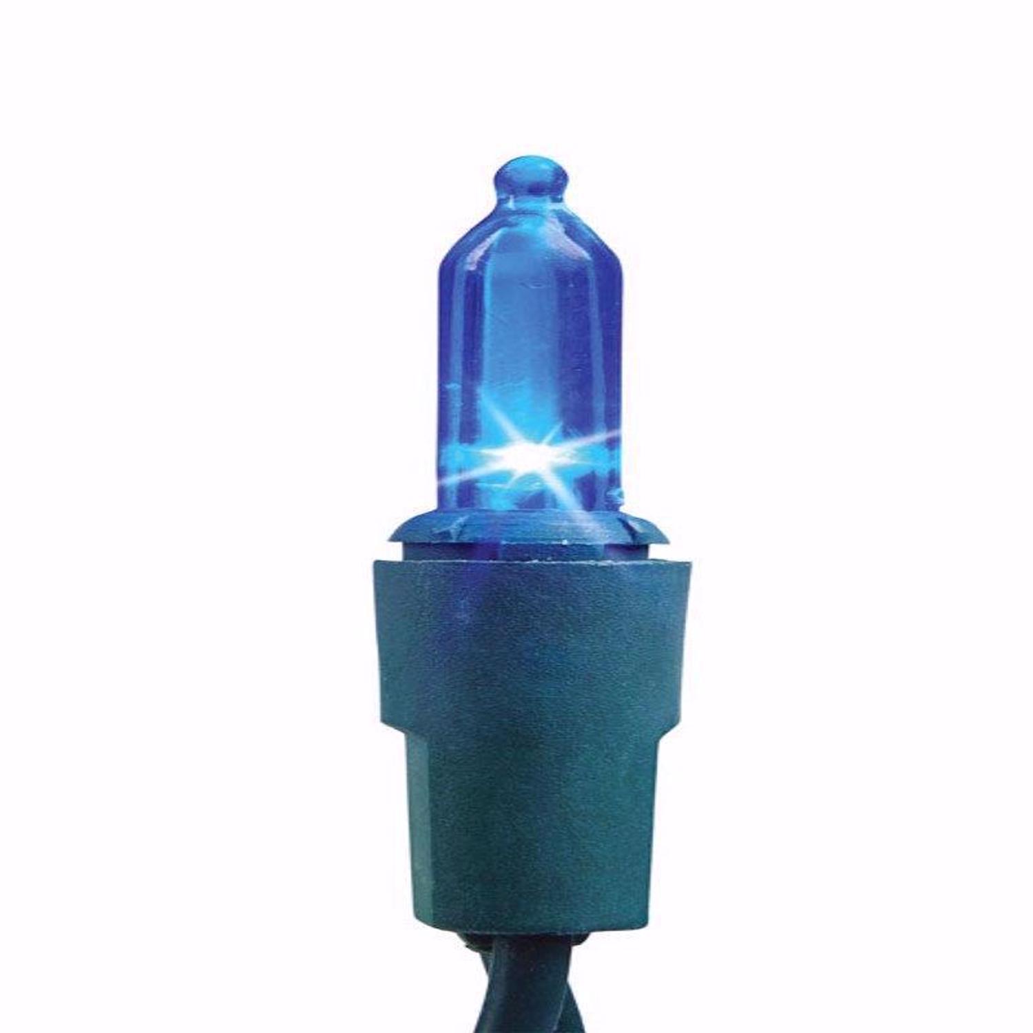 Celebrations Blue LED Mini Multicolored 50 ct String Christmas Lights 12 ft.