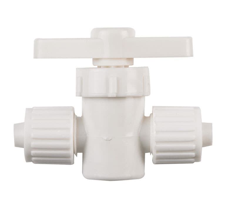Flair-It 3/8 in. PEX X 3/8 in. PEX Plastic Supply Valve