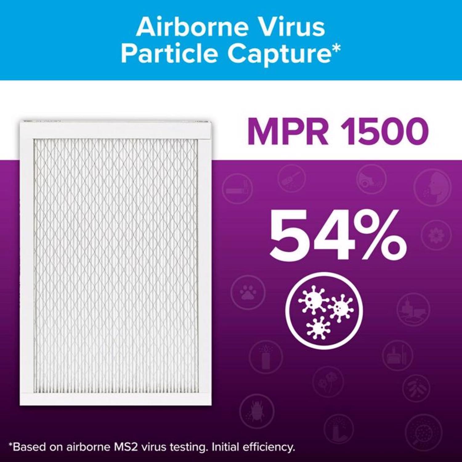 Filtrete 16 in. W X 25 in. H X 1 in. D 12 MERV Pleated Allergen Air Filter 1 pk