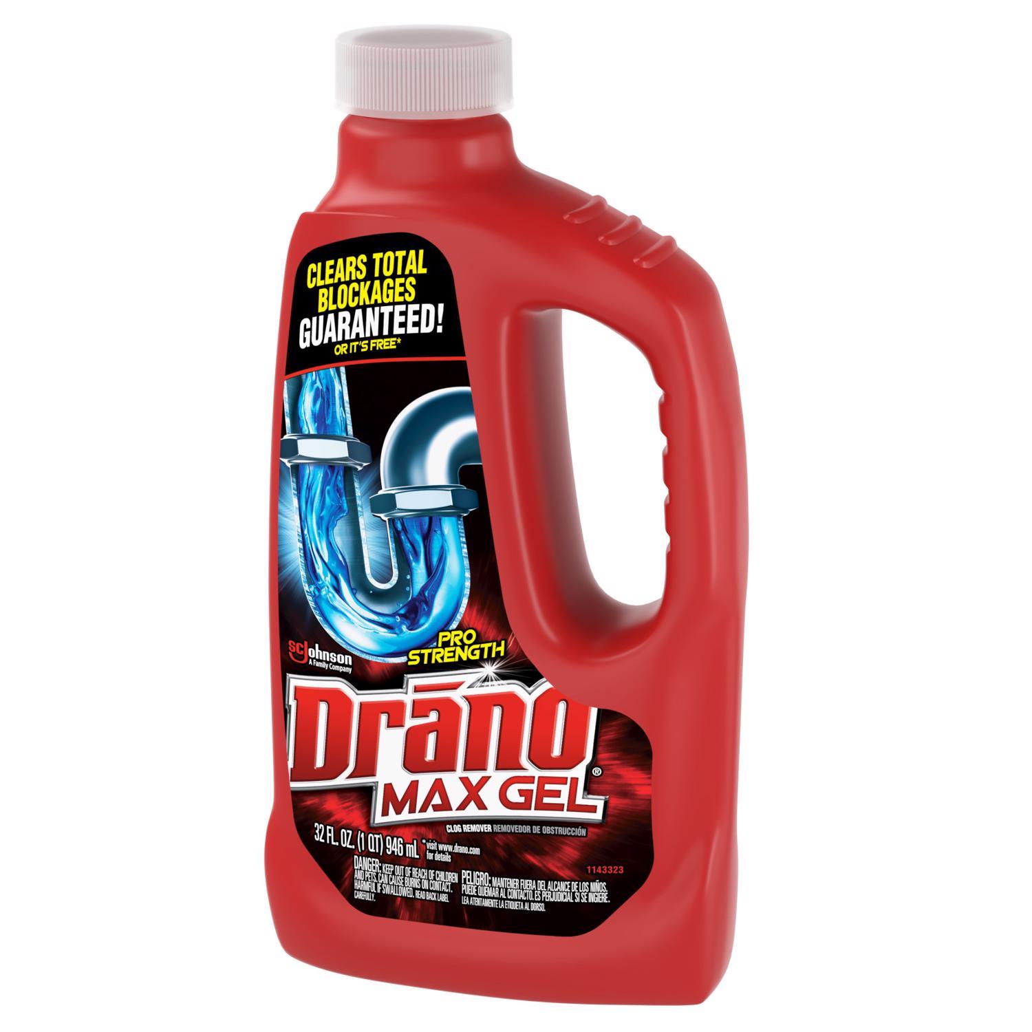 Drano Professional Strength Gel Clog Remover 32 oz
