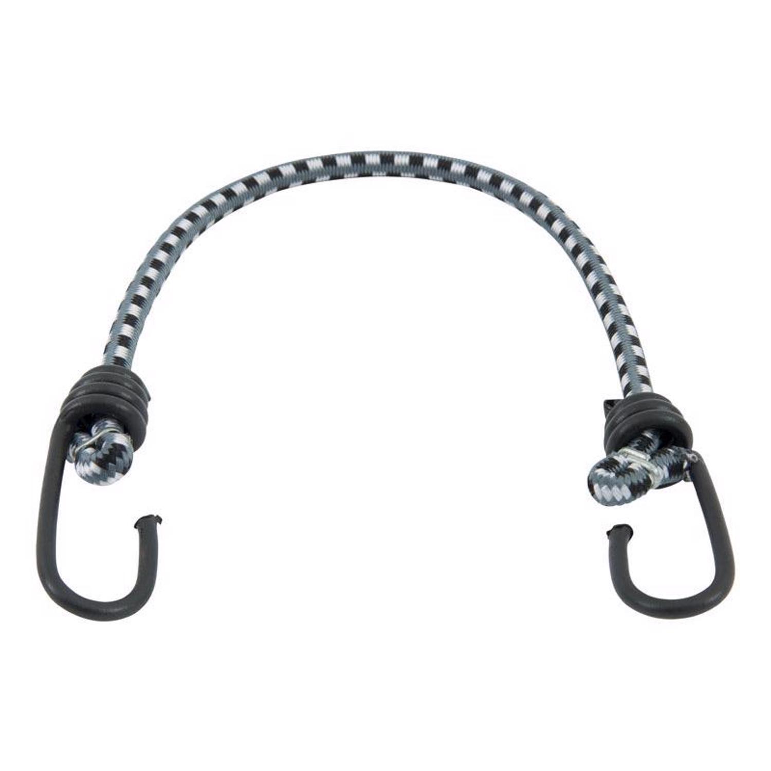 Keeper Black/White Bungee Cord 18 in. L X 0.315 in. 1 pk