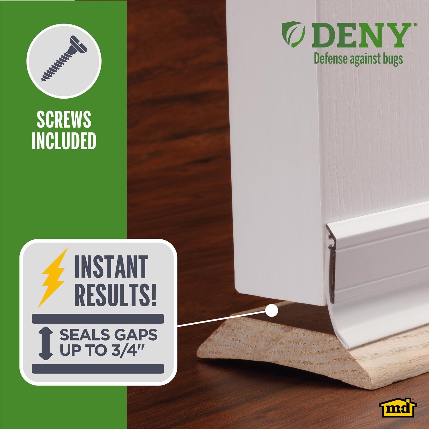 M-D Building Products DENY White Aluminum/Vinyl Sweep For Doors 36 in. L X 2.13 in.