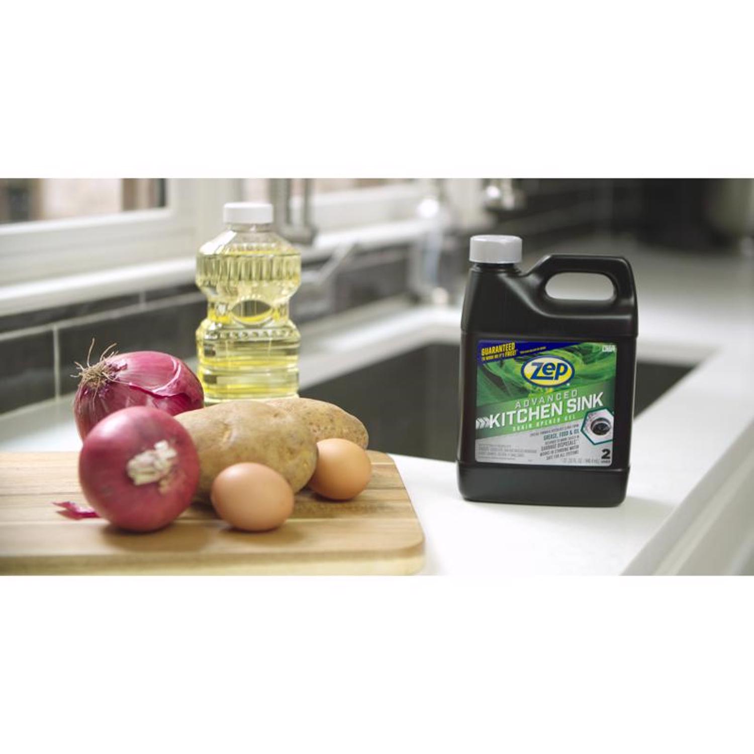 Zep Advanced Kitchen Sink Gel Drain Opener 1 qt Stine Home + Yard