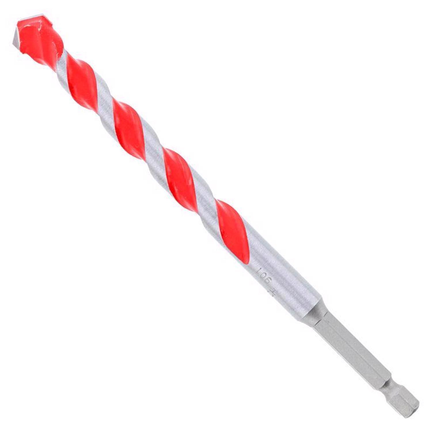 Diablo SPEEDemon 7/16 in. X 6 in. L Carbide Tipped Red Granite Hammer Drill Bit Hex Shank 1 pk