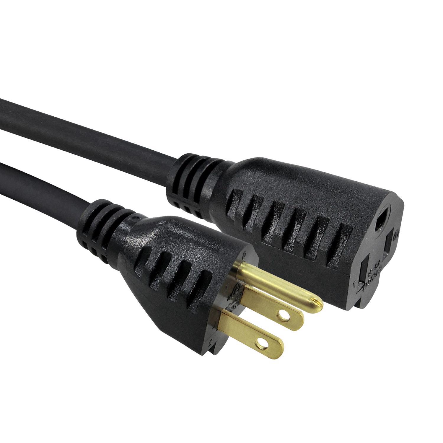 Ace Outdoor 25 ft. L Black Extension Cord 16/3 SJTW