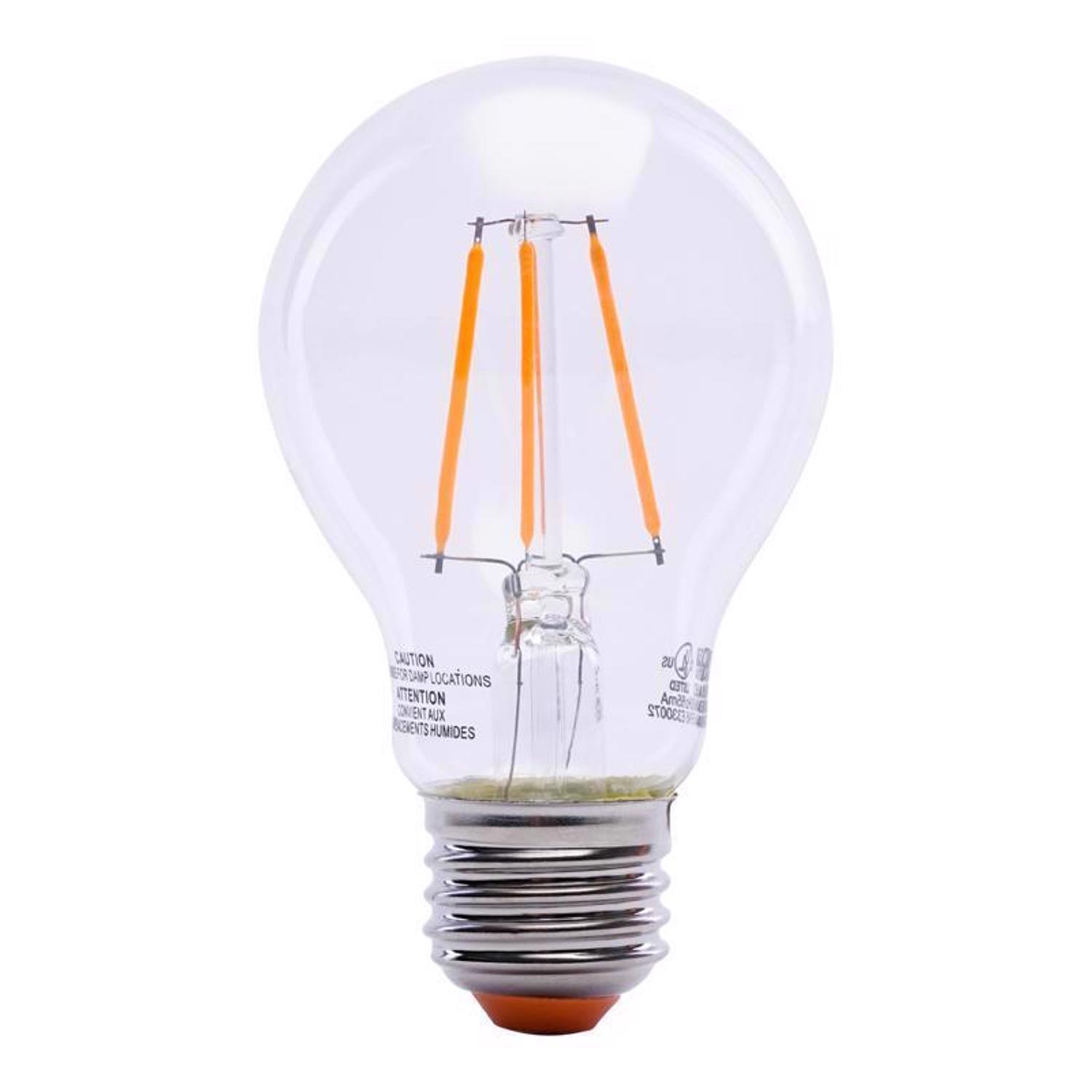 Feit A19 E26 (Medium) Filament LED Bulb Orange 30 Watt Equivalence 1 pk