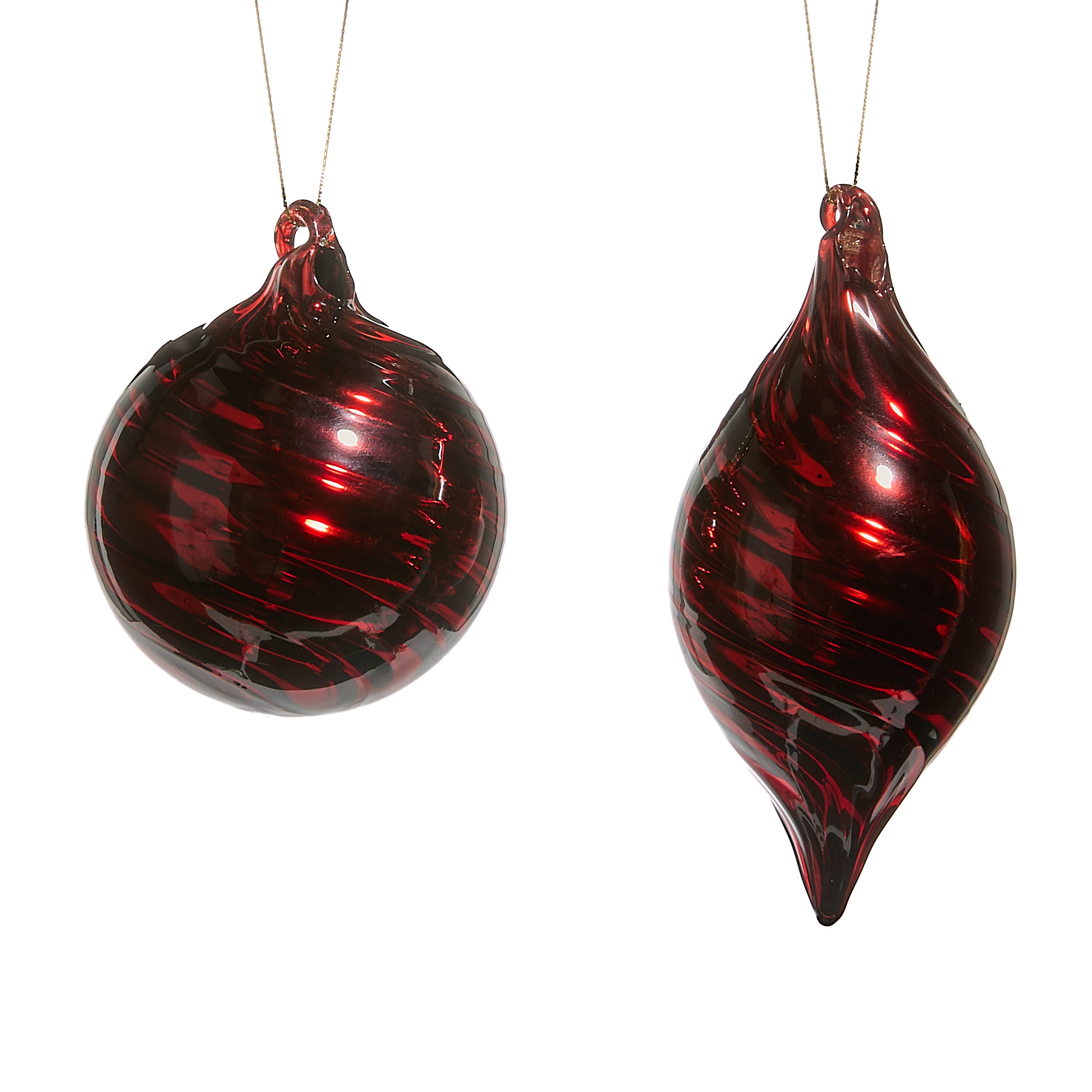 Raz Imports 3 in. Red Swirl Ornament