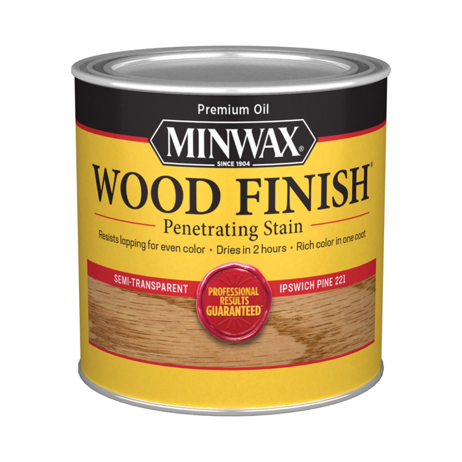 Minwax Wood Finish Semi-Transparent Ipswich Pine Oil-Based Penetrating Wood Stain 1/2 pt