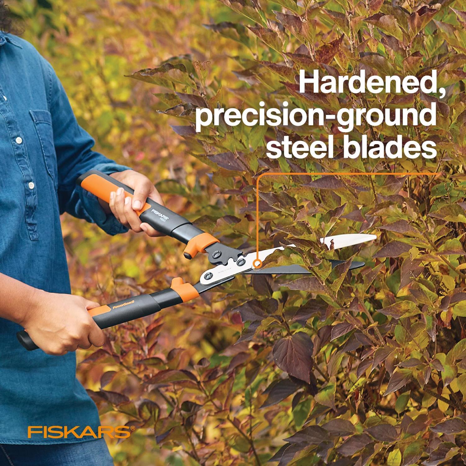 Fiskars 23 in. Steel Straight Edge Hedge Shears