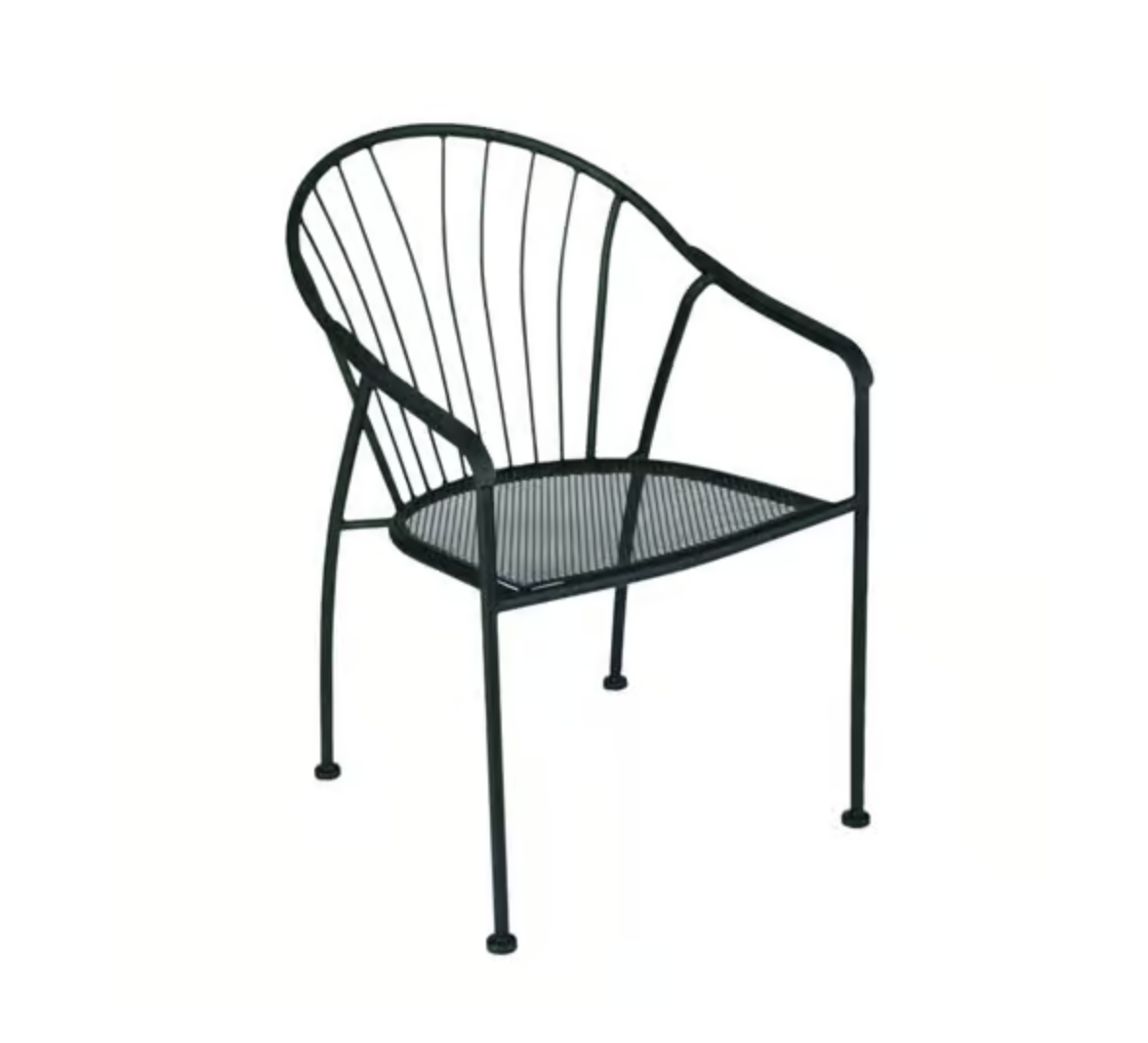 Living Accents Winston Black Steel Frame Chair
