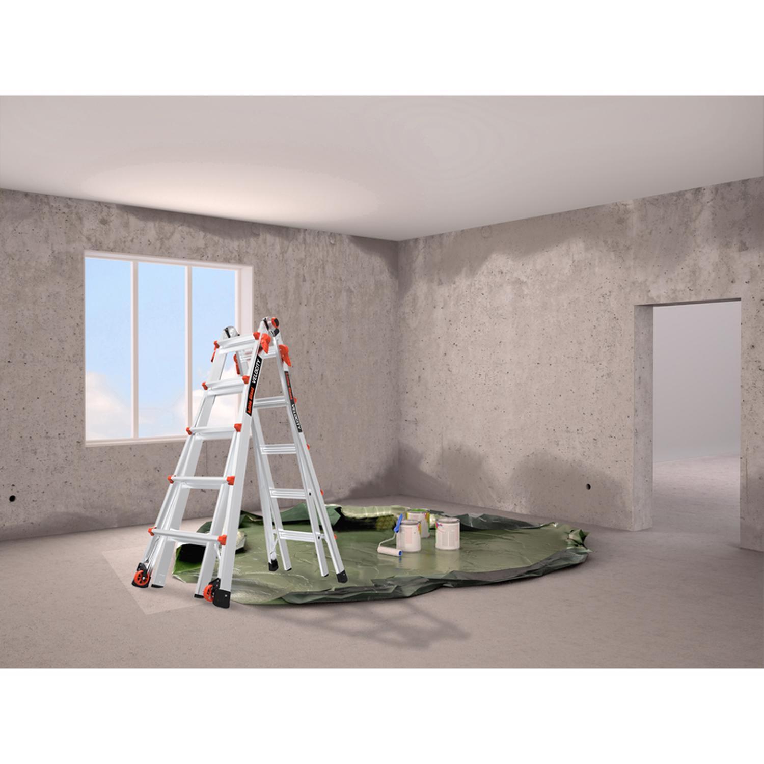 Little Giant Velocity 22 ft. H Aluminum Telescoping Multi-Position Ladder Type IA 300 lb. capacity