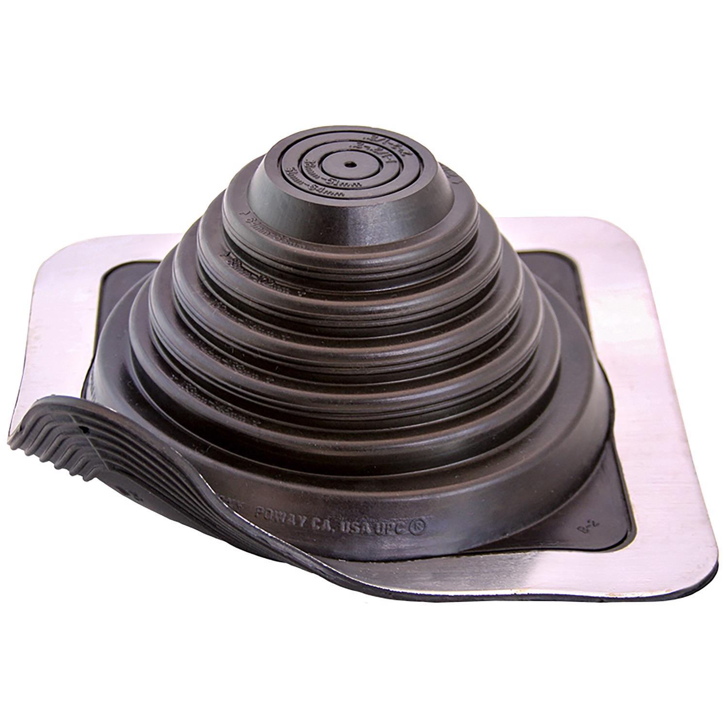 Oatey Master Flash 8 in. W X 8 in. L Metal/Plastic/Rubber Roof Flashing Black