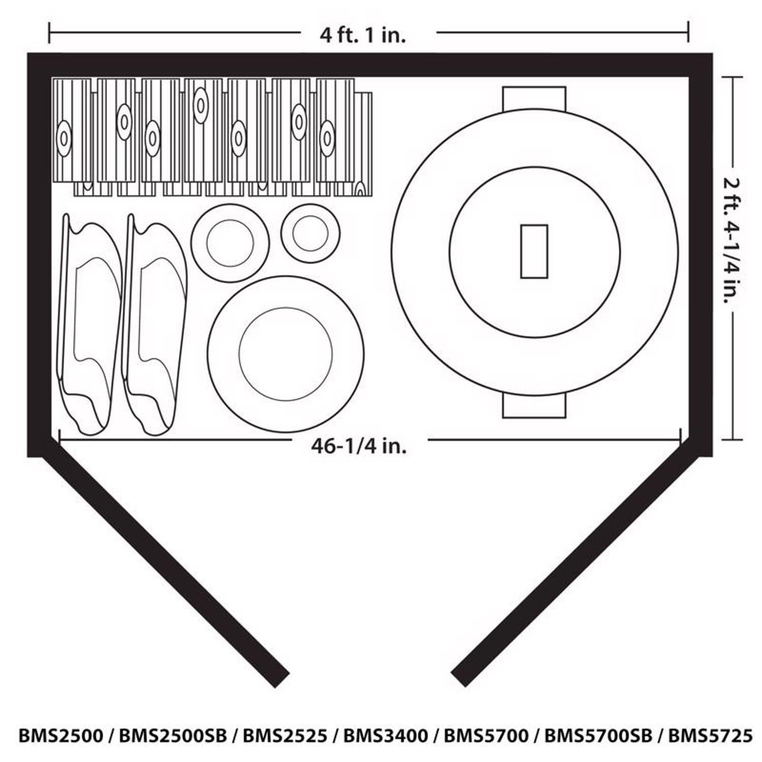 Suncast 4 ft. x 2 ft. Resin Horizontal Pent Storage Shed with Floor Kit