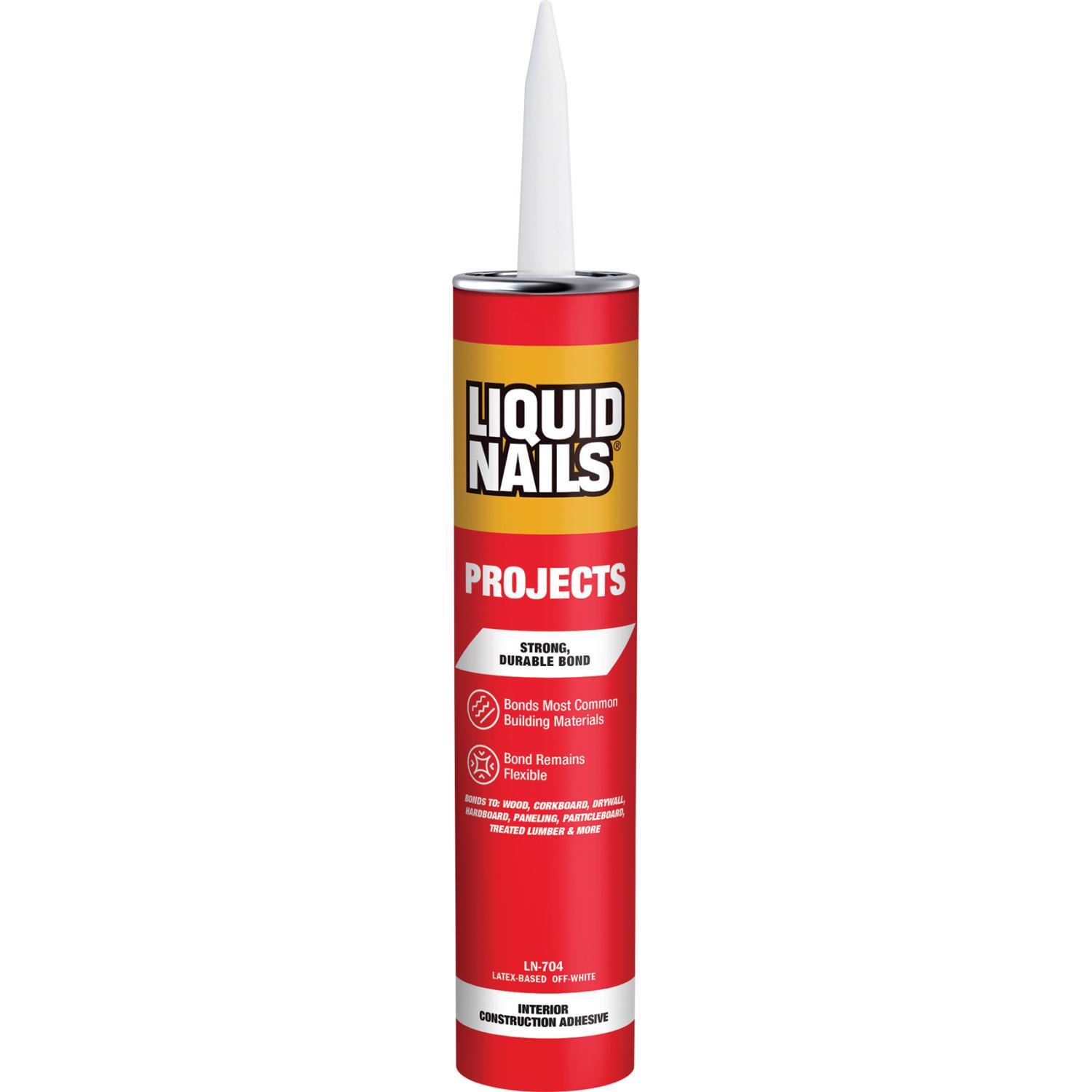 Liquid Nails Interior Projects Acrylic Latex Construction Adhesive 10 oz