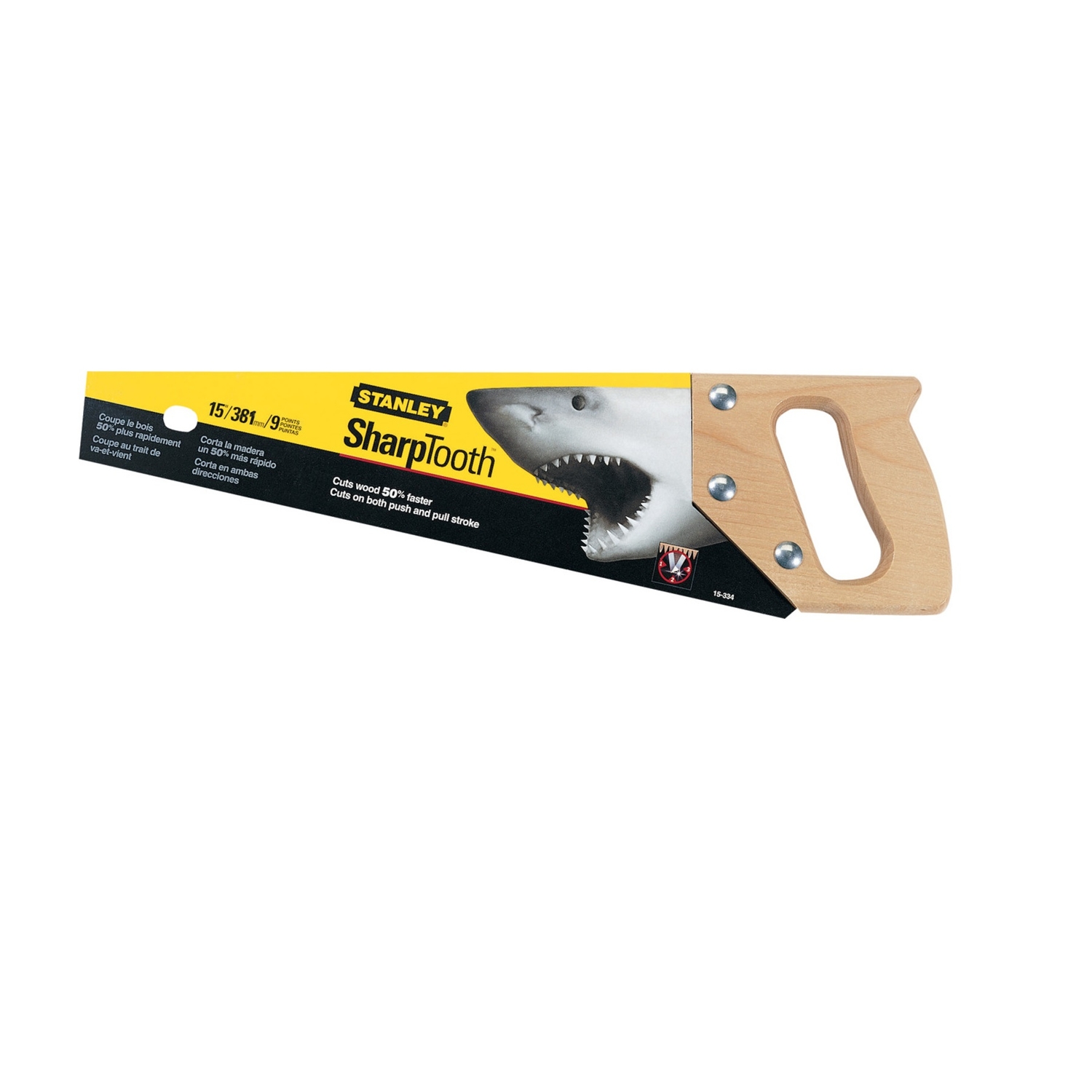Stanley SharpTooth 15 in. Carbon Steel Specialty Hand Saw 9 TPI 1 pc