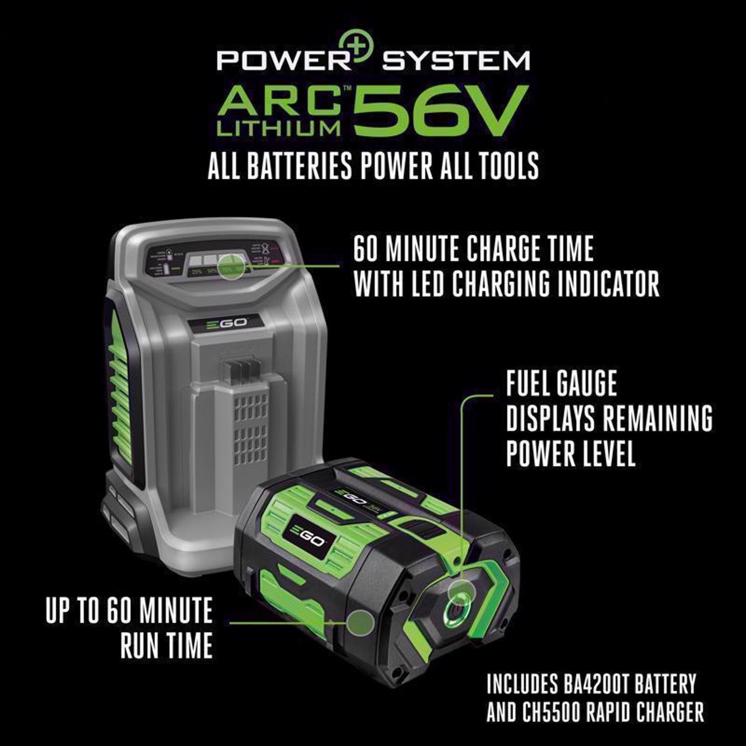 EGO Power+ LM2135SP 21 in. 56 V Battery Self-Propelled Lawn Mower Kit (Battery & Charger) W/ 7.5 AH BATTERY