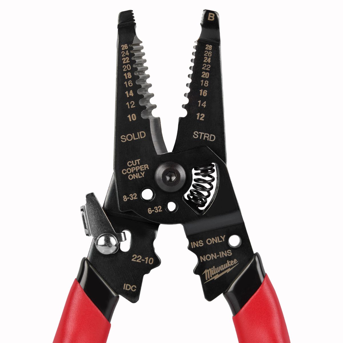 Milwaukee 10-28 AWG Multi-Purpose Dipped Grip Wire Stripper & Cutter with Reinforced Head