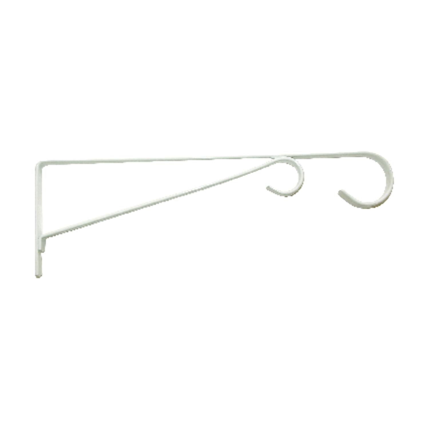 Panacea White Steel 12 in. H Straight w/Loop Plant Hook 1 pk