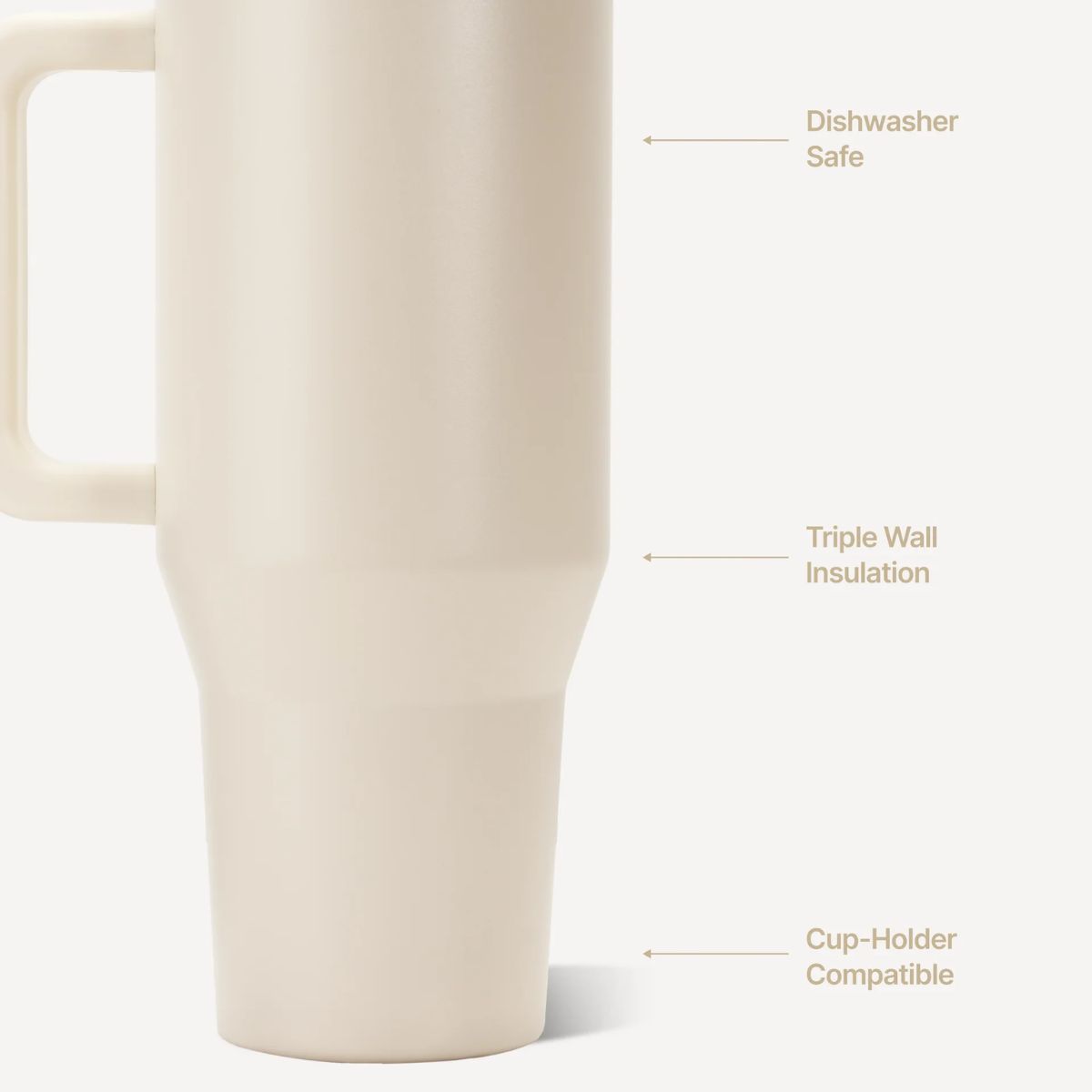 HydroJug Traveler 40oz Cream