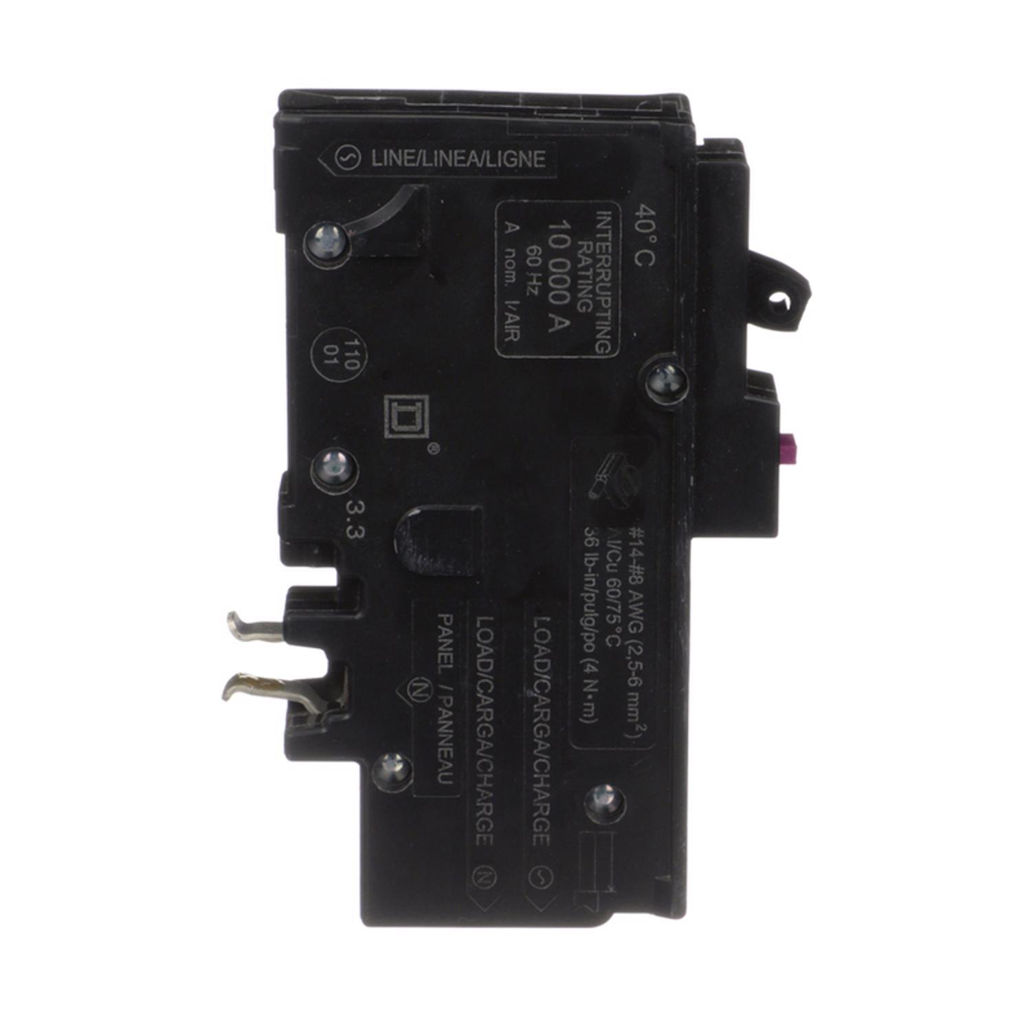 Square D 20 amps Arc Fault/Ground Fault Single Pole Circuit Breaker