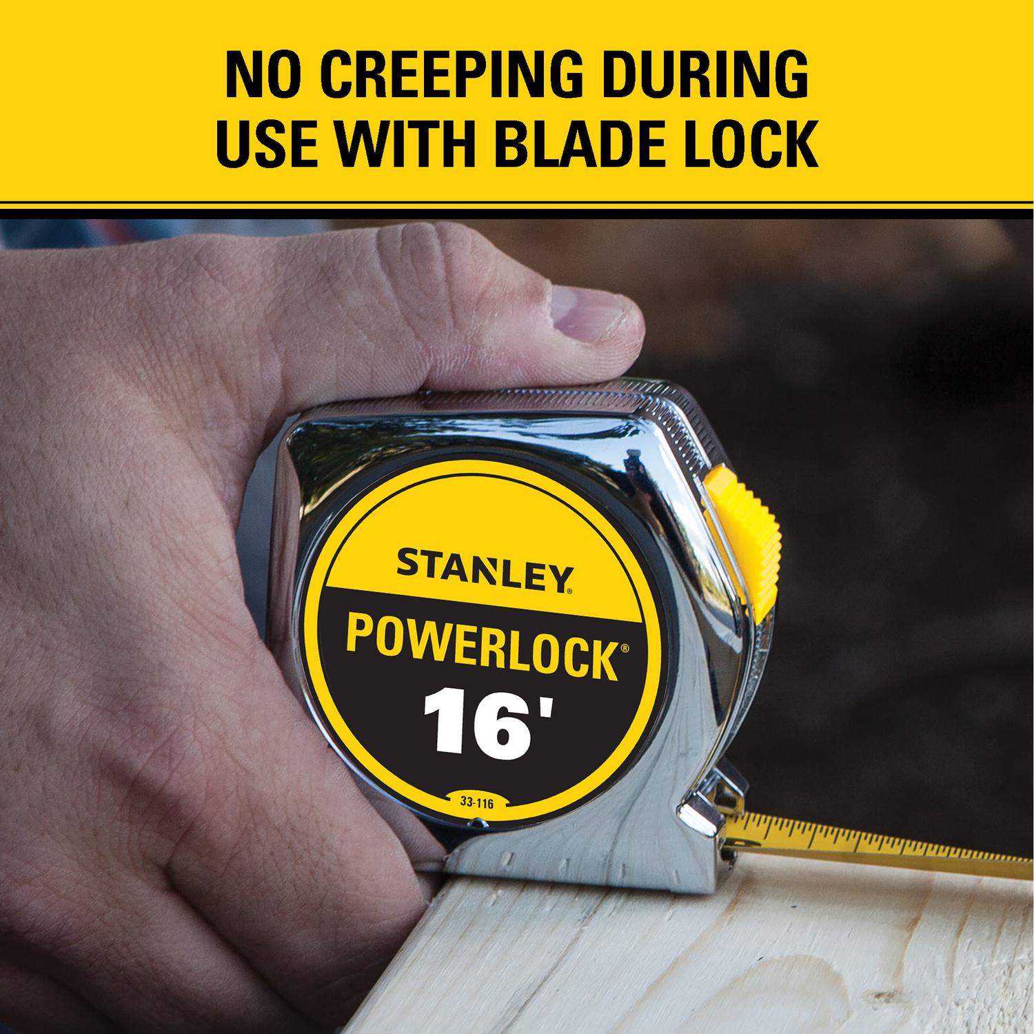 Stanley PowerLock 16 ft. L X 0.75 in. W Tape Measure 1 pk