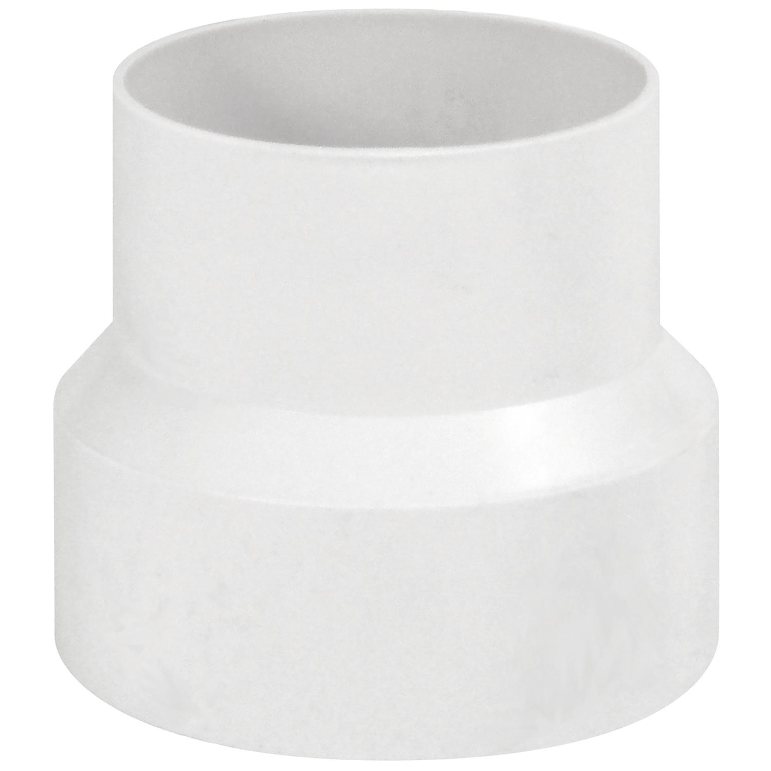 Deflect-O 4 - 3 in. D White Plastic Increaser/Reducer