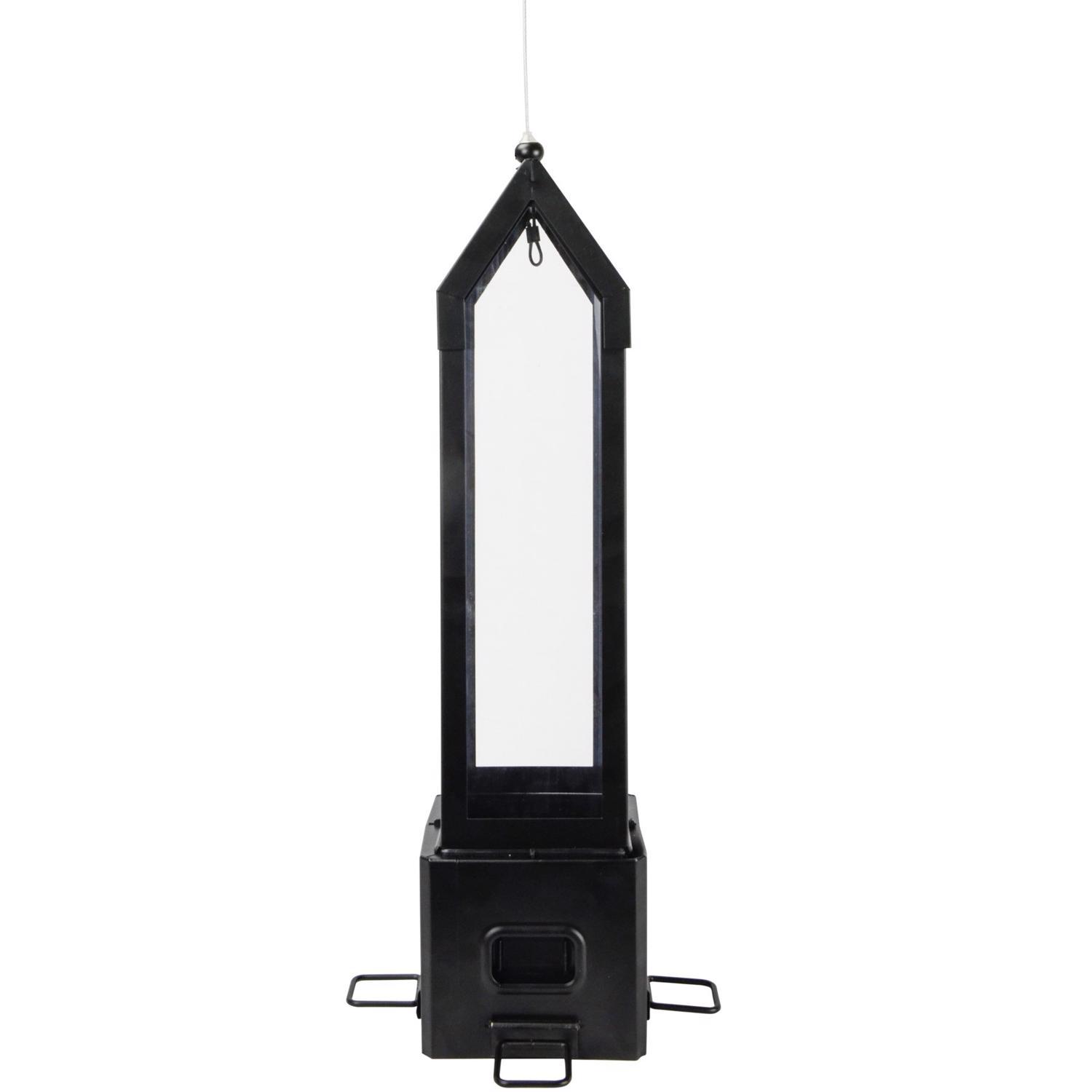 Nature's Way Wild Bird 3.1 qt. cap. Metal Squirrel Shield Choice Lantern Bird Feeder 4 ports