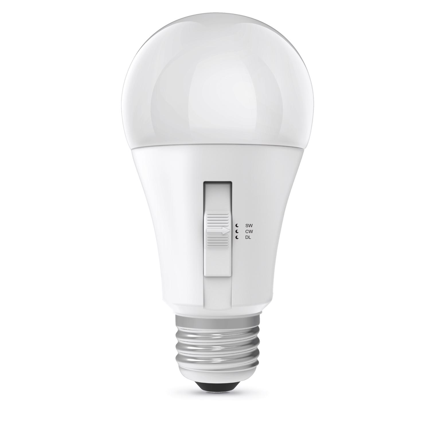 Feit Electric A19 E26 (Medium) LED Motion Activated Bulb Tunable White/Color Changing 60 Watt Equiva